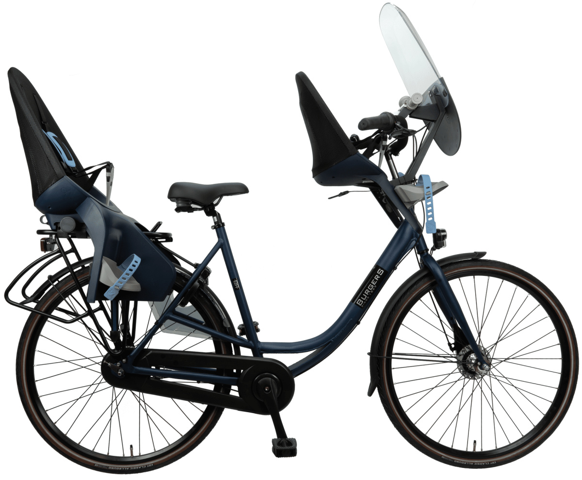 Burgers Moederfiets Dames mat blauw 55cm 2022