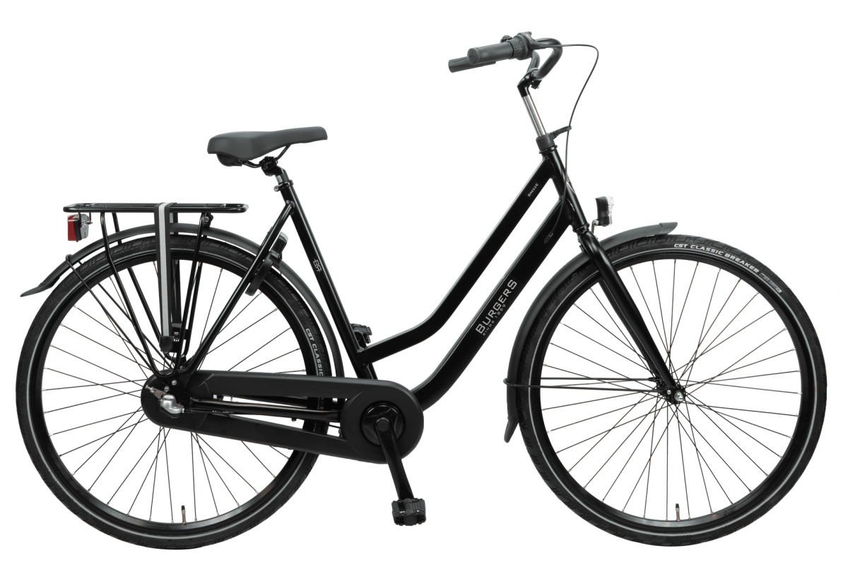 Burgers Leenfiets 4 Dames Zwart 2024
