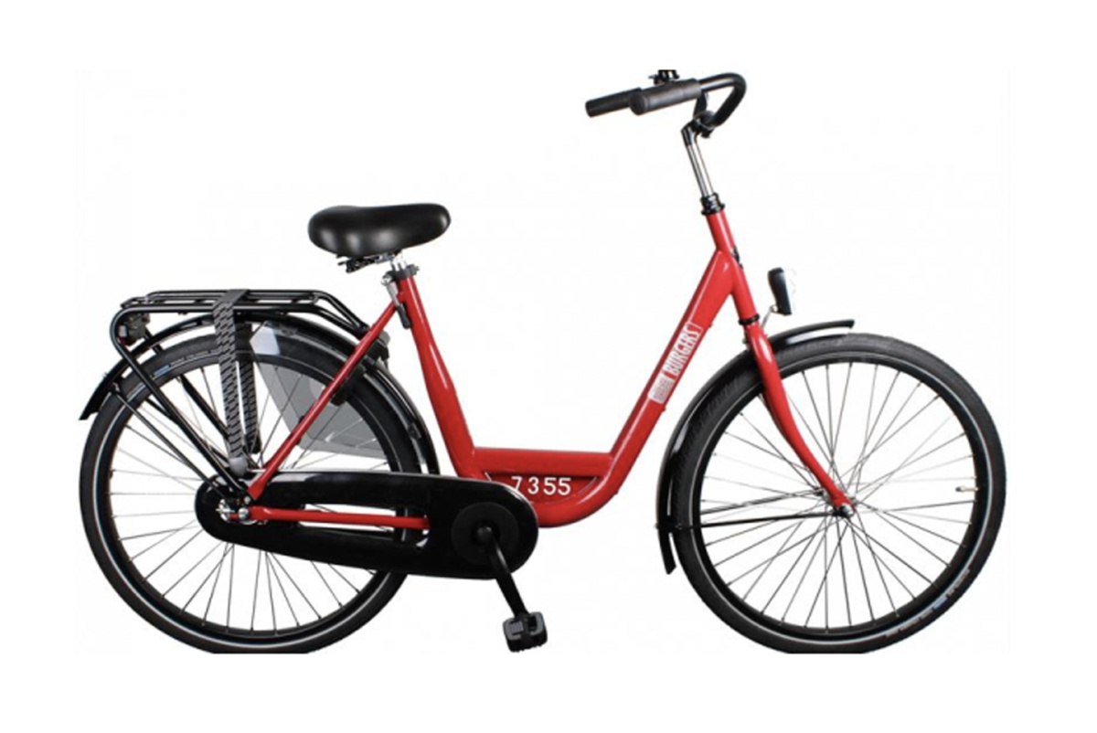 Burgers bedrijfsfiets Dames Rood 2025